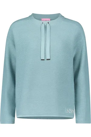 Betty Barclay Strik, Dame, Blå, 3XL, Uld, Casual Striktrøje med Dekorative Detaljer