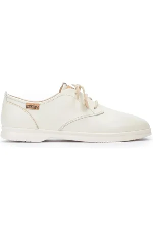 Pikolinos Sko, Dame, , 35 EU, Læder, Off White Snøresko til kvinder