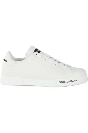 Dolce & Gabbana Sko, Herre, Hvid, 44 EU, Bomuld, Hvide Sneakers 98%Bomuld 2%Elastan