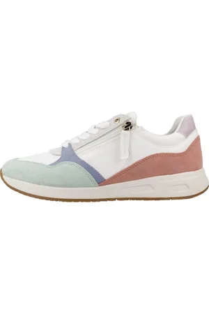 Geox Sko, Dame, Flerfarvet, 36 EU, Uld, Stilfulde Sneakers