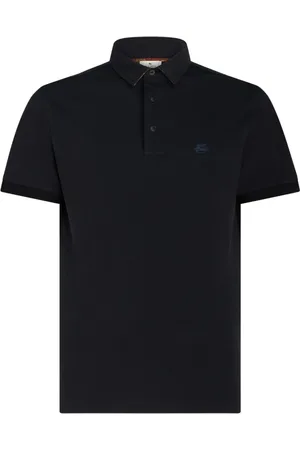 Etro Top, Herre, Blå, L, Bomuld, Polo Shirt