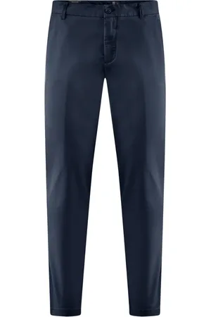 Bomboogie Bukser, Herre, Blå, W29, Bomuld, Chino bukser i gabardin