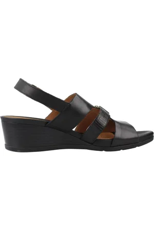 Geox Sko, Dame, Sort, 37 EU, Uld, Stilfulde Wedges