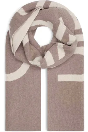 Calvin Klein Tilbehør, Dame, , ONE SIZE, Uld, Luksuriøst Uld Cashmere Blandet Trykt Tørklæde