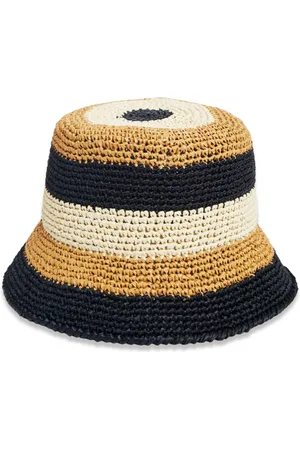 La DoubleJ Tilbehør, Dame, , ONE SIZE, Uld, Raffia Bucket Hat