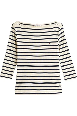 Tommy Hilfiger Top, Dame, , S, Bomuld, Slim Fit Boat Neck T-Shirt