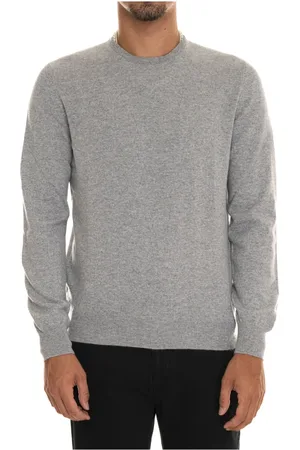 Gran Sasso Strik, Herre, Grå, 3XL, Cashmere, Cashmere Rundhalset Pullover