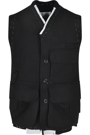 Maison Margiela Jakke, Herre, Sort, S, Uld, Stilfulde Jakker Samling