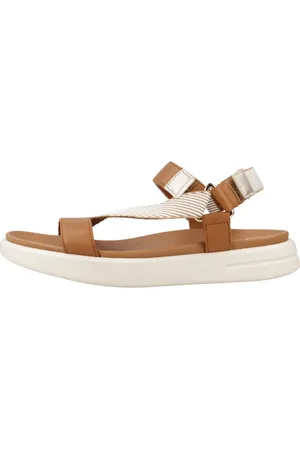 Geox Sko, Dame, Brun, 39 EU, Uld, Stilfulde flade sandaler til kvinder