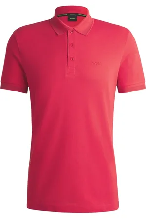 HUGO BOSS Top, Herre, Rød, XL, Bomuld, Rød Bomuld Piqué Polo Skjorte Paddy
