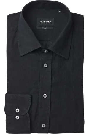 Sand Skjorte, Herre, Sort, 2XL, Casual Skjorte
