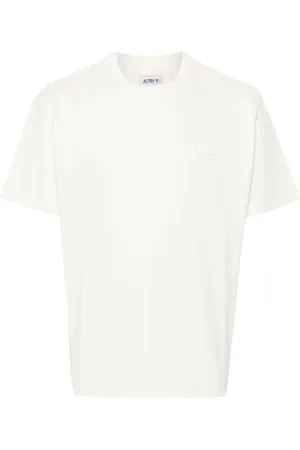 Autry Top, Herre, Hvid, S, Bomuld, Crew Neck T-shirt