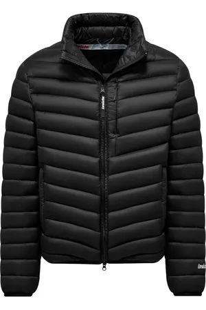 Invicta Jakke, Herre, Sort, 2XL, Uld, Quiltet Sort Jakke Uden Hætte