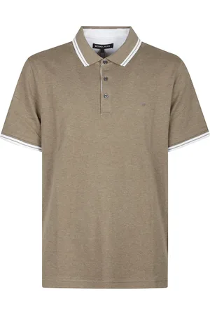 Michael Kors Top, Herre, Grøn, XL, Grøn Polo T-shirt med korte ærmer