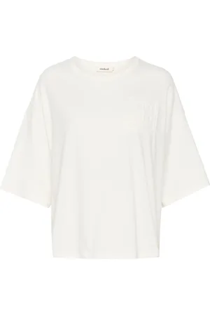 Soaked in Luxury Top, Dame, Hvid, L, Bomuld, Slemilia Tee Toppe & T-shirts 30407472 Broken