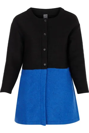 Pont Neuf Strik, Dame, Sort, S, Uld, Sort Uldblanding Formet Cardigan