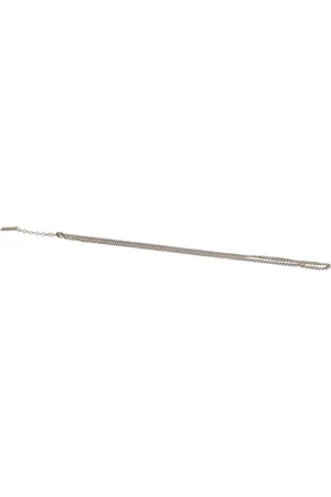 Saint Laurent Tilbehør, Herre, Grå, M, Collier Chaine Gourm Halskæde