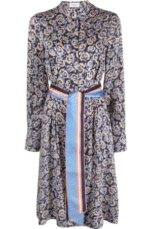 Salvatore Ferragamo Kjole, Dame, , S, Casual Silk Midi Kjole