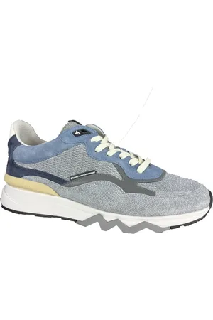 Floris van Bommel Sko, Herre, Blå, 44 EU, Casual Sneakers Zager Model