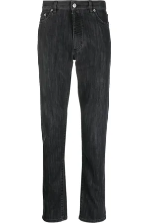 Ermenegildo Zegna Jeans, Herre, Sort, W31, Uld, Slim-fit Jeans