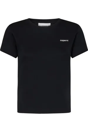 COPERNI Top, Dame, Sort, L, Bomuld, Slim Fit Logo T-Shirt