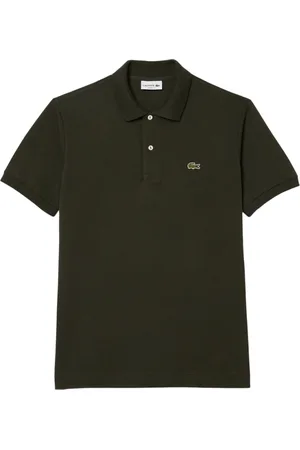 Lacoste Top, Herre, Grøn, 2XL, Tyl, Military Style Kortærmet Polo Shirt