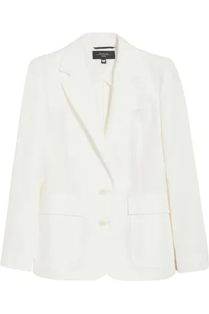 Max Mara Jakke, Dame, , XS, Bomuld, Linen Blazer