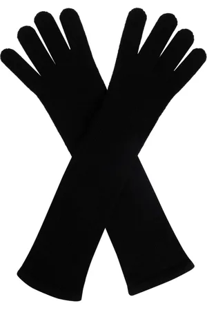 Max Mara Tilbehør, Dame, Sort, ONE SIZE, Cashmere, Lange Handsker