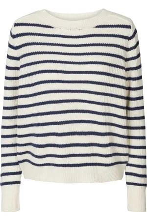 Lollys Laundry Strik, Dame, , L, Uld, Stribet Strik Jumper