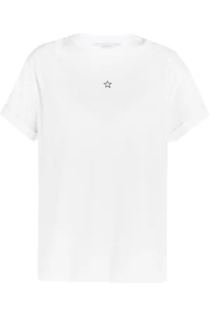 Stella McCartney Top, Dame, Hvid, S, Bomuld, Rolled Sleeve T-Shirt