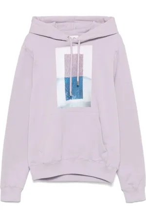 Lanvin Sweathshirts & Hoodies, Herre, Lilla, L, Bomuld, Bomulds Jersey Hættetrøje Sweater