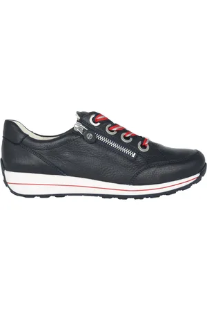 ARA Sko, Dame, Blå, 41 EU, Læder, Blå Brede Fit Dame Sneaker
