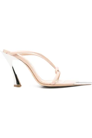 MUGLER Sko, Dame, , 36 1/2 EU, Uld, Stilfulde Nude Mules til Kvinder