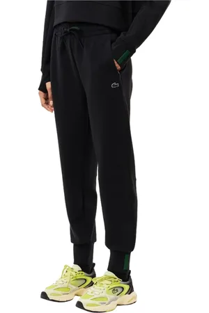 Lacoste Bukser, Dame, Sort, L, Bomuld, Logo Sweatpants