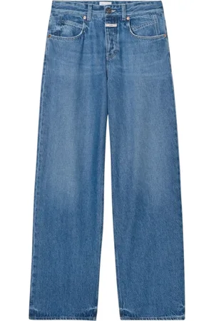 Closed Jeans, Dame, Blå, W30, Bomuld, Bred pasform jeans i vintage vask