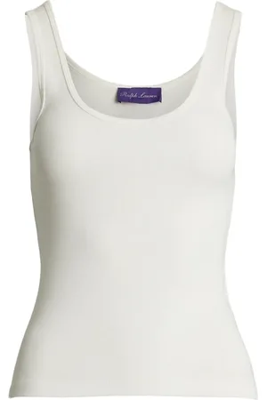 Ralph Lauren Top, Dame, Hvid, L, Uld, Dametøj Toppe Hvid Ss25