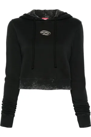 Diesel Sweathshirts & Hoodies, Dame, Sort, XS, Uld, Hoodie
