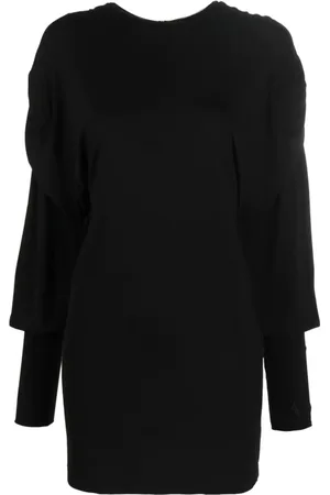 The Attico Kjole, Dame, Sort, XS, Rayon, Kort Kjole