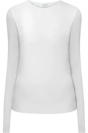Sportmax Bluser & Skjorter, Dame, Hvid, M, Uld, Stilfuld Bluse