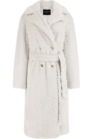 Guess Frakke, Dame, , L, Uld, Claire Faux-Fur Frakke