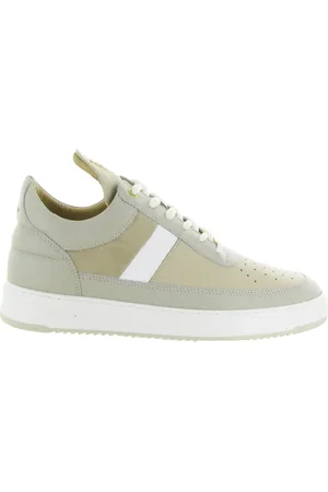 Filling pieces Sko, Herre, Grå, 45 EU, Suede, Low Top Game Lux Beige Sneakers