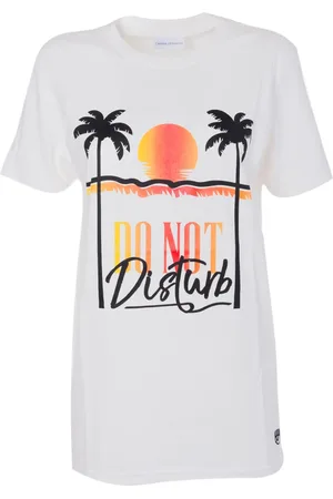 Chiara Ferragni Top, Dame, Hvid, XS, Bomuld, Palmbeach T-Shirt