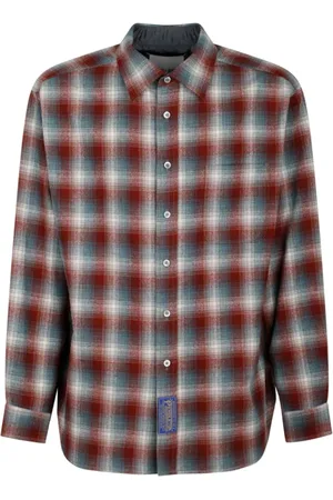 Maison Margiela Skjorte, Herre, Flerfarvet, XL, Uld, Rust Pendleton Skjorte