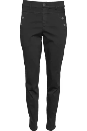 2-Biz Bukser, Dame, Grå, 2XL, Bomuld, Karcemona Bukser