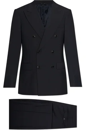 Giorgio Armani Jakkesæt, Herre, Blå, 2XL, Uld, Ulddragt
