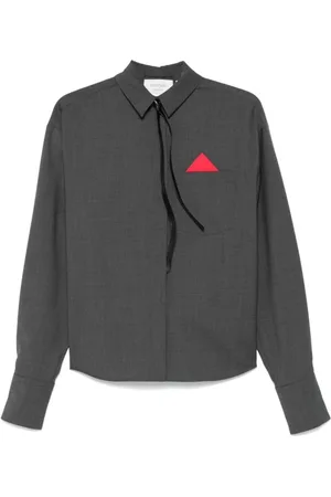 Sportmax Bluser & Skjorter, Dame, Grå, 2XS, Uld, Stilfuldt Mappa Mode Tilbehør