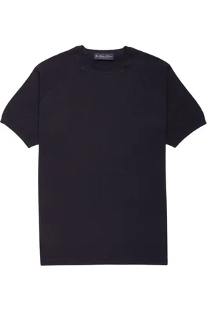 Brooks Brothers Strik, Herre, Blå, XL, Bomuld, Bomuldssweater