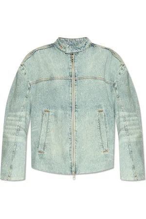 Diesel Jakke, Dame, Blå, M, Denim, De-Marge-Fse Denimjakke