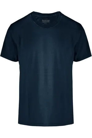 Bomboogie Top, Herre, Blå, M, Bomuld, Crew-neck T-shirt med brystlomme