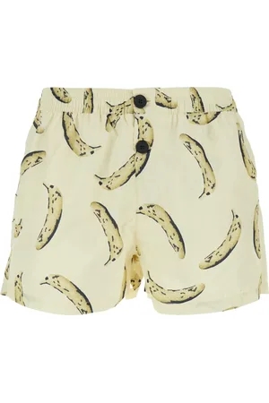 Jacquemus Badetøj, Herre, Gul, L, Uld, Gul badedragt med print